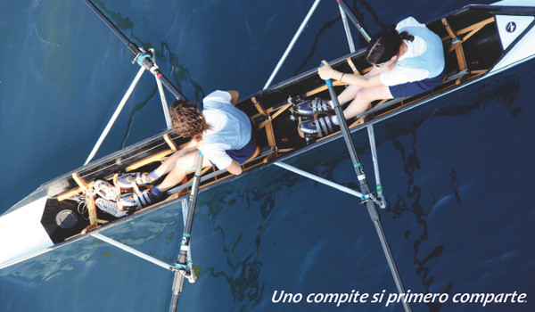 Uno Compite si Primero Comparte (Poster Motivacional)